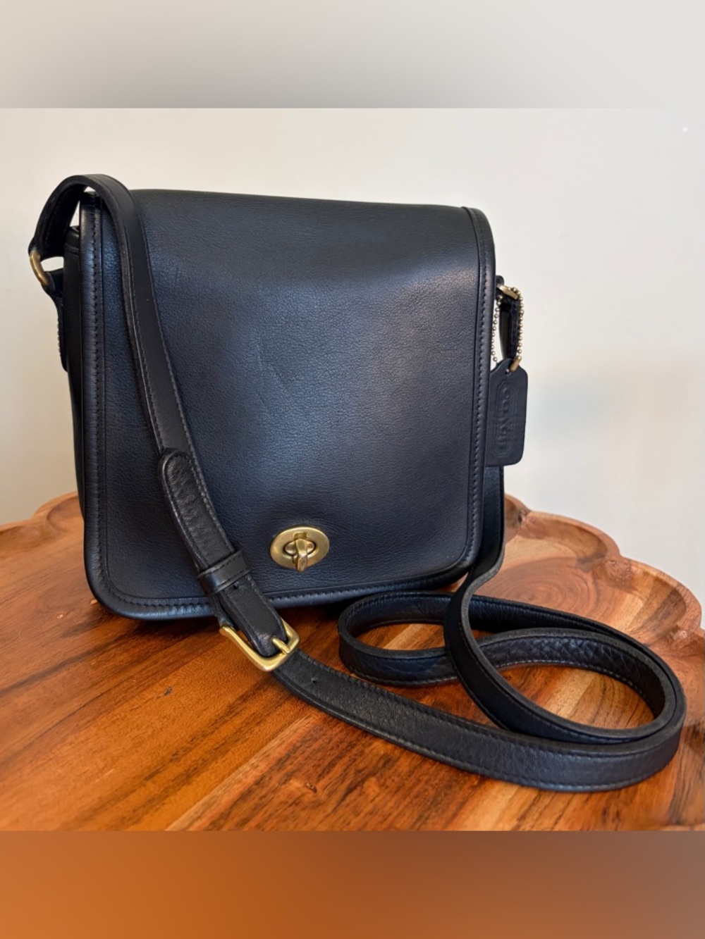 Vintage COACH Patrol Companion Bag Black Crossbody Costa Rica 9076 EUC - Picture 3 of 17